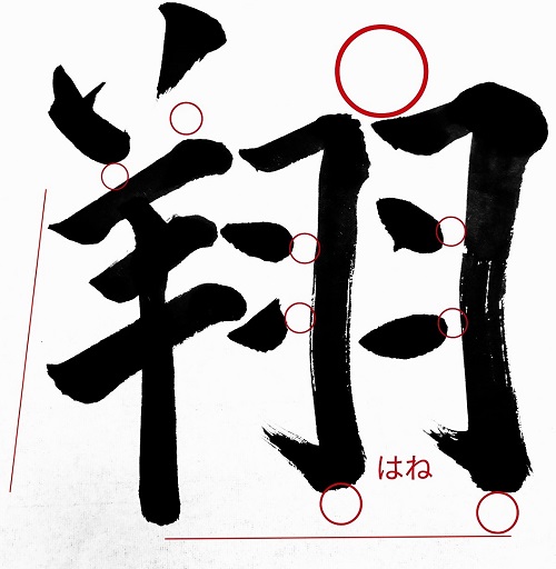 【翔】決意表明で選ばれやすい漢字「翔」書道の書き方と語源